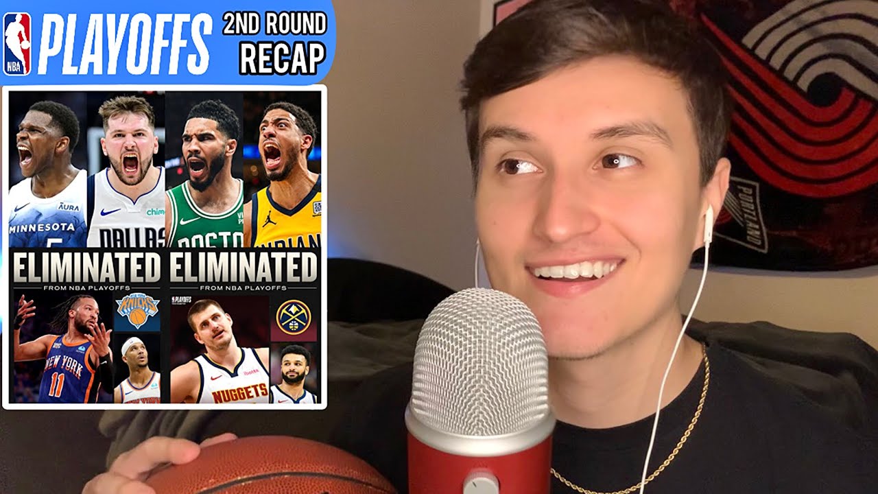 ASMR NBA Playoffs | Second Round Recap 🏀💤 (whisper ramble)