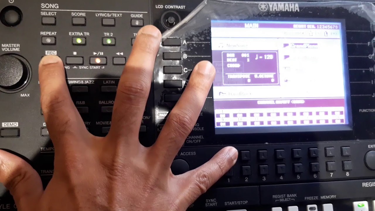 #tutorial #psrs750 #psrs950 How to use record function in Yamaha PSR s750/950 in hindi/english