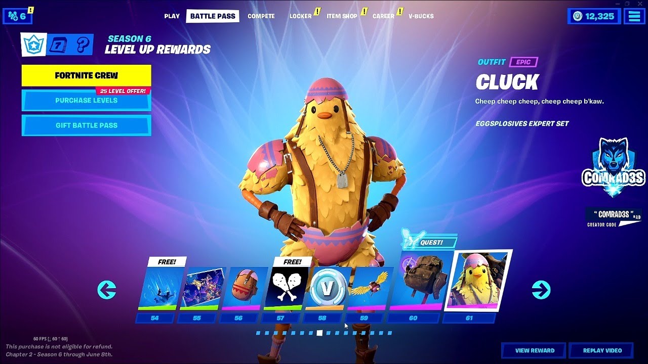 Fortnite Chapter 2 Season 6 Full Battle Pass Overview   All Battle Pass Skins, Gliders, Pickaxes etc