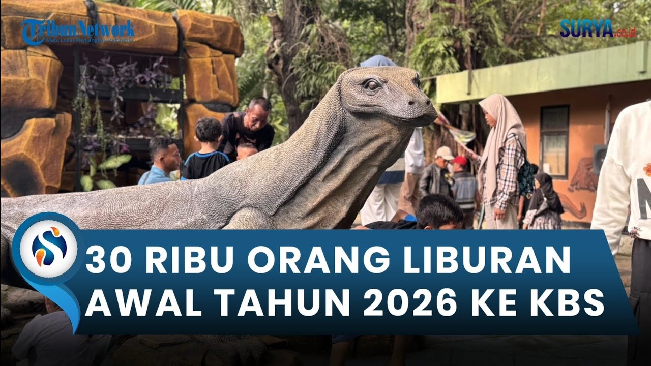 30 Ribu Orang Liburan ke Kebun Binatang Surabaya Awal Tahun 2026