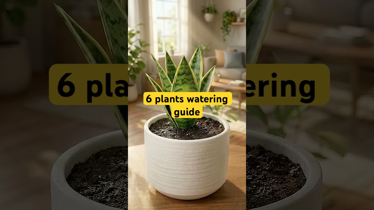 Watering Tips for 6 Houseplants 🌿