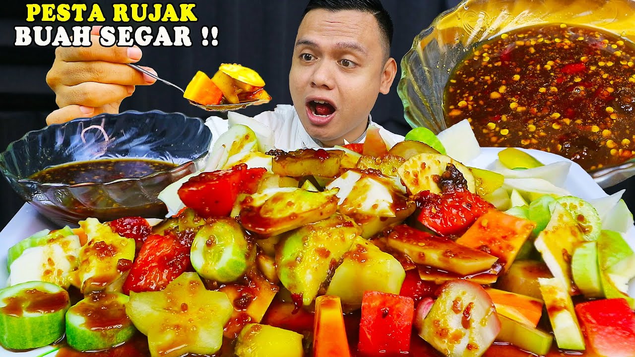 SEGER POLL !! MUKBANG RUJAK BUAH SEGAR ABANG ABANG 50 RIBU LUDES ??