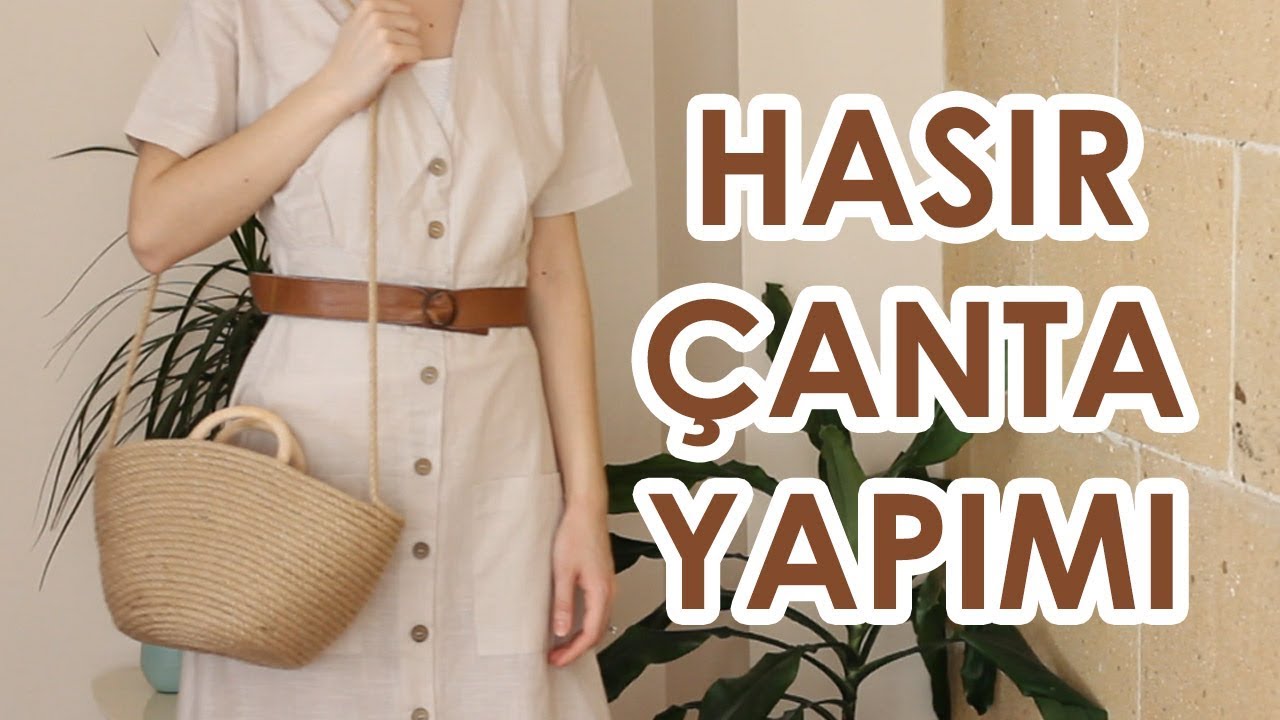 Hasır Çanta Yapımı - DIY Bag - How to Make Rope Bag