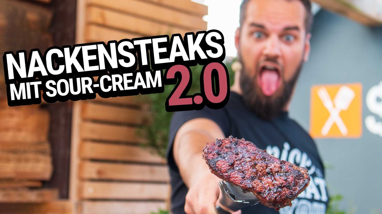 Diese NACKENSTEAKS musst du PROBIEREN! PREMIUM Nackensteaks vom Iberico PRESA mit Kräuterdip.