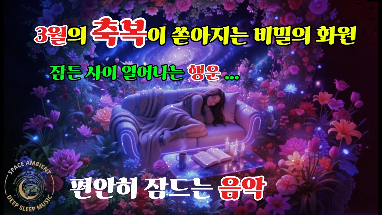 🌸 꽃의 정원  3월 당신의 모든 순간이 꽃길이 되는 음악 l March Flower Garden Luck 🌸 - Space ambient for Deep sleep Music -