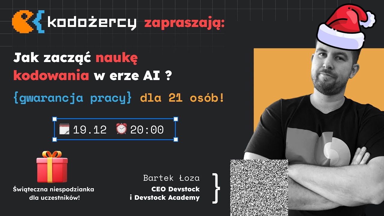 KODOŻERCY przy świątecznym stole! LIVE o tym, jak w dobie AI Akademia Devstock daje gwarancję pracy!