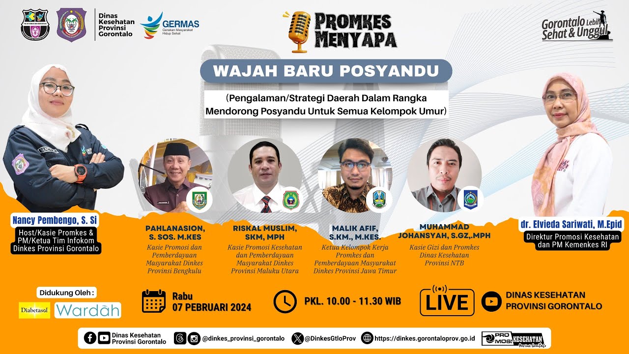 [Live] - Promkes Menyapa : Wajah Baru Posyandu