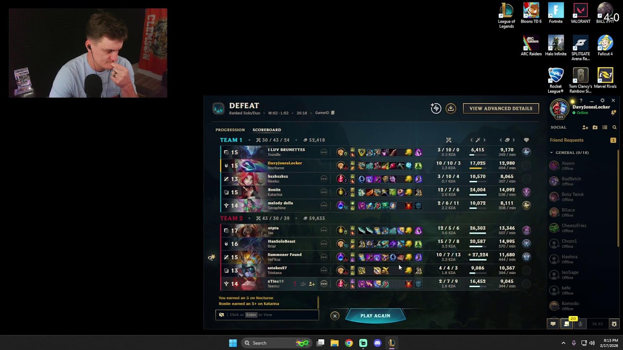 [17/28] Noc-Uary 🔴 Rocket League When I'm Done Tilting