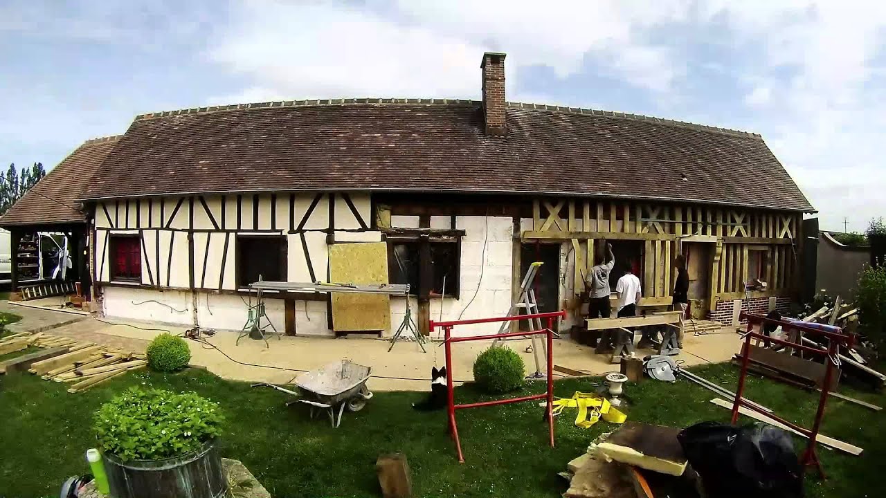 Remplacement d&rsquo;une fa&ccedil;ade en colombages