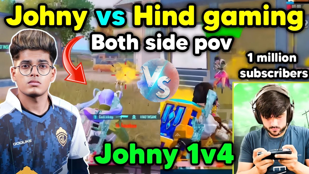 Jonathan vs Hind gaming fight in pochinki 🔥 Jonathan pure 1v4 clutch 🇮🇳