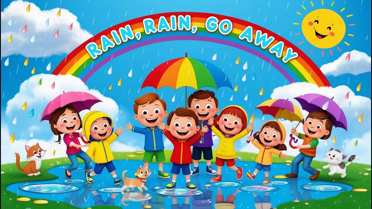 Rain Rain Go Away | Nursery Rhyme for Kids | Sing Along | Little Kids Corner