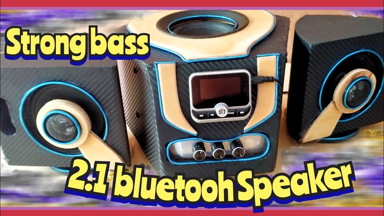 Diy) 2.1 bluetooth Speaker, FM Radio, Micro SD, USB