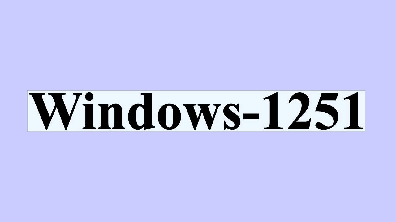 Windows-1251