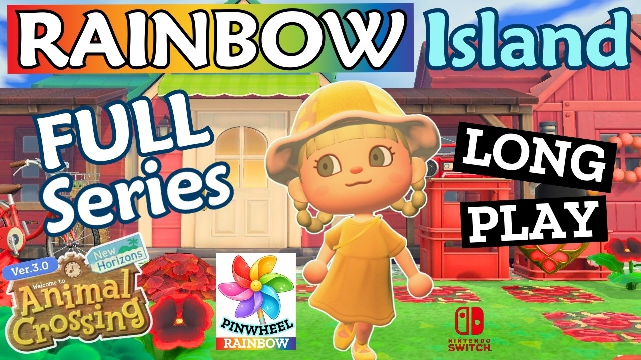 I built a Rainbow Island in Animal Crossing... and it’s BEAUTIFUL 🌈 | ACNH Longplay