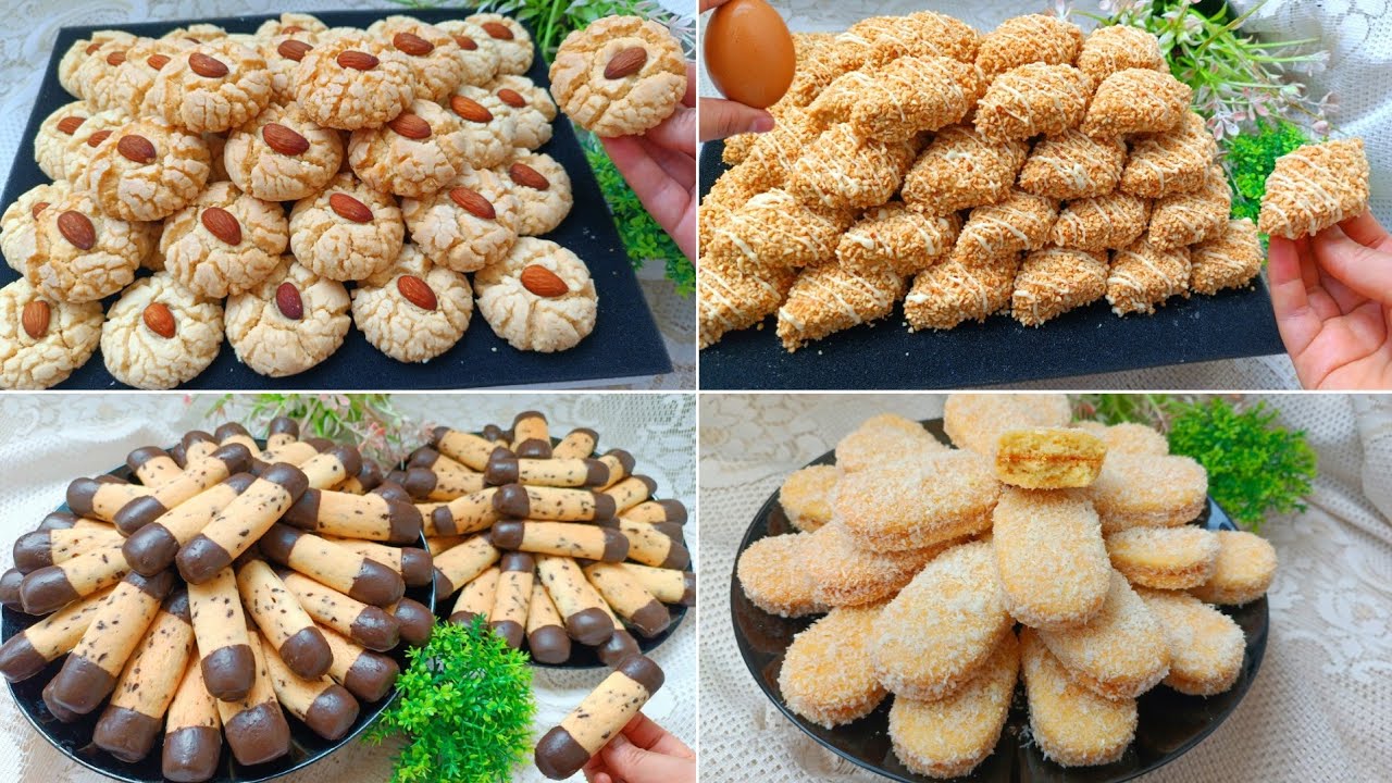 تشكيلة حلويات المولد النبوي🌟  4 حلويات سهلة سريعة بمكونات بسيطة واقتصادية بكمية وفيرة