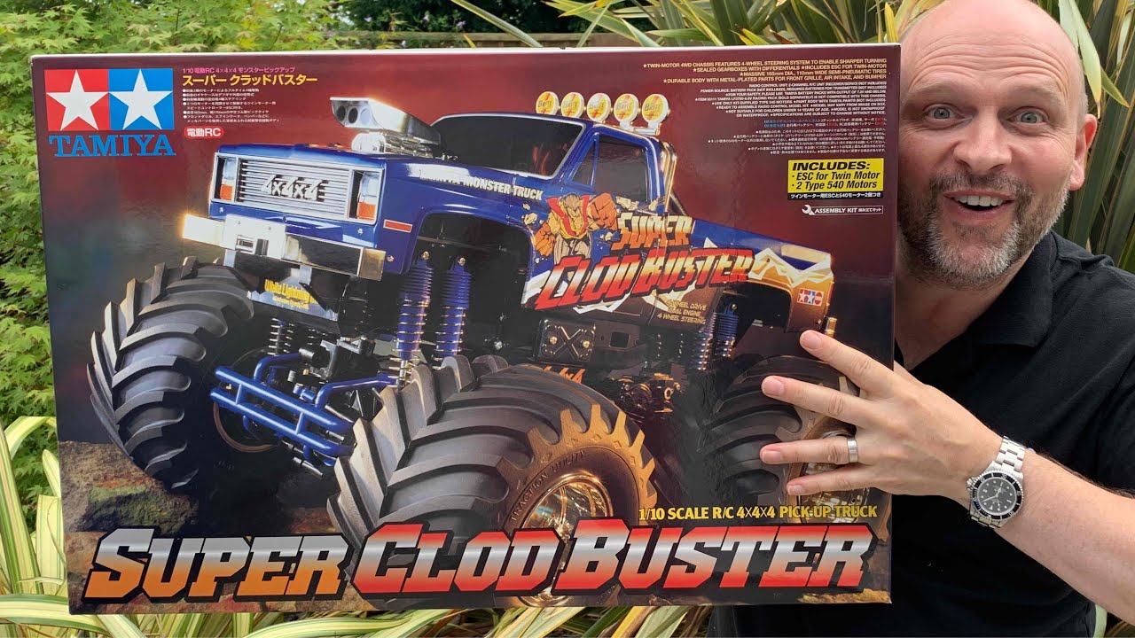 Unboxing The MASSIVE Super Clod Buster. Tamiya RC 4x4x4 Monster Truck 58518