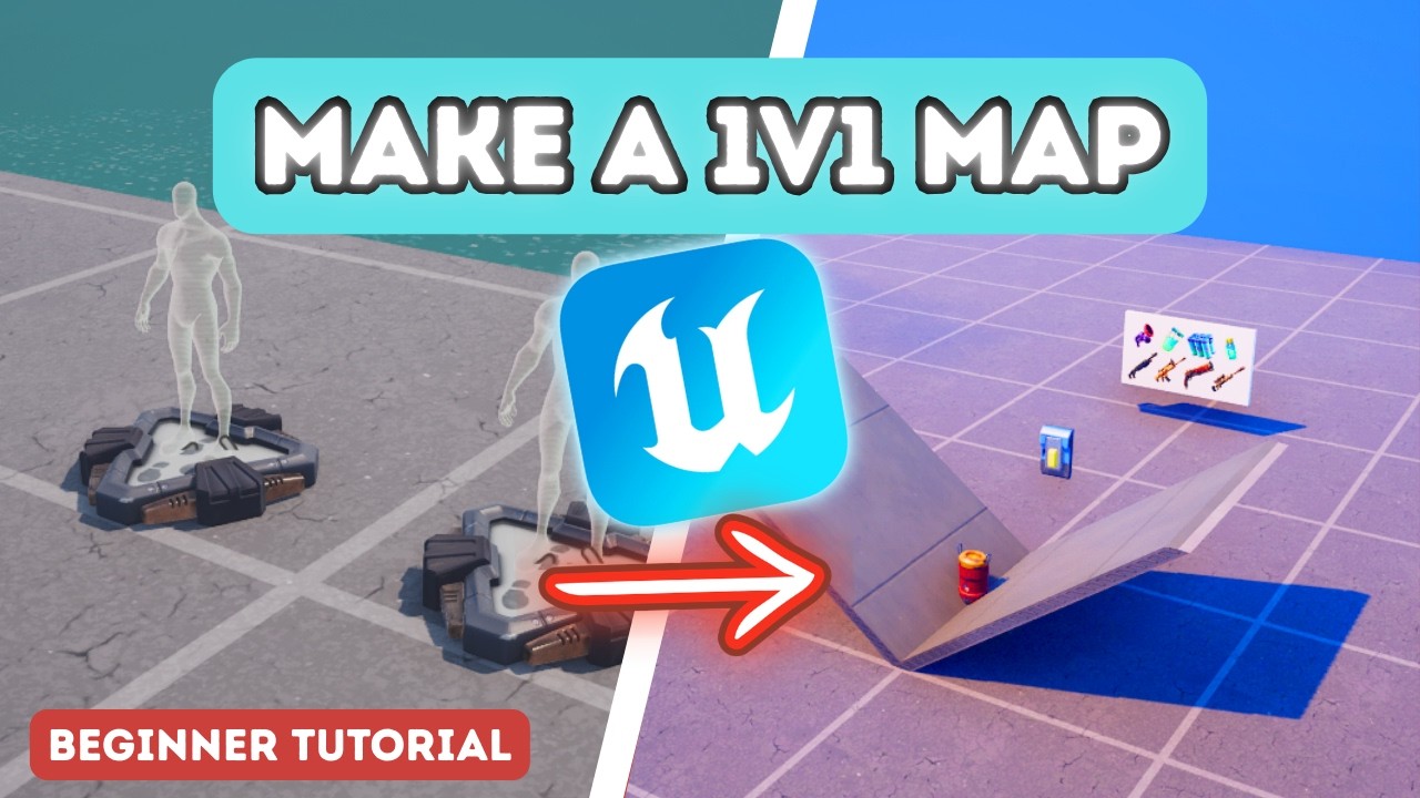 How to Make a 1V1 Map in 17 Minutes! (UEFN Beginner Tutorial)