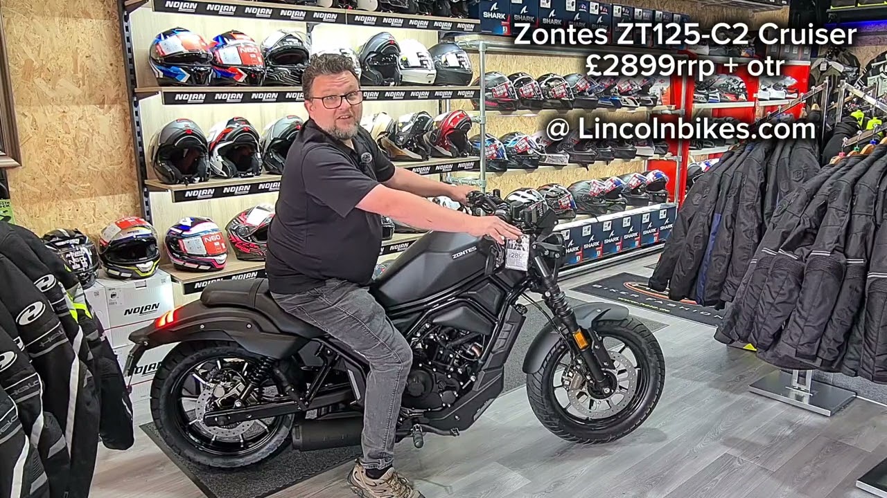 #zontes #ZT125c2 #125cc #cruiser 2 at #lincolnbikes. Fantastic 125cc full size bikes.
