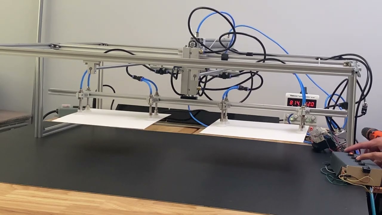 Pick and place pneumatic machine