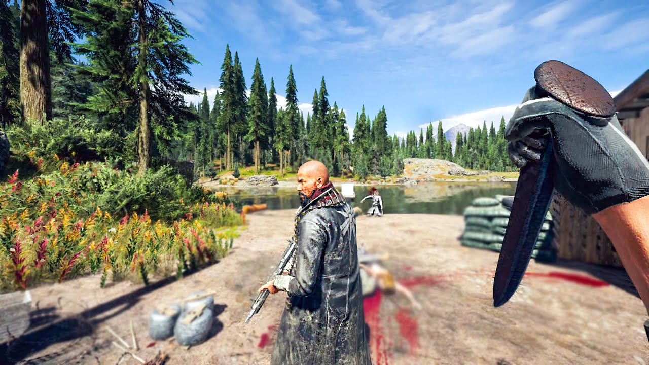 Far Cry 5 с модификациями – Жестокие убийства с ножом и агрессивные скрытные расправы
