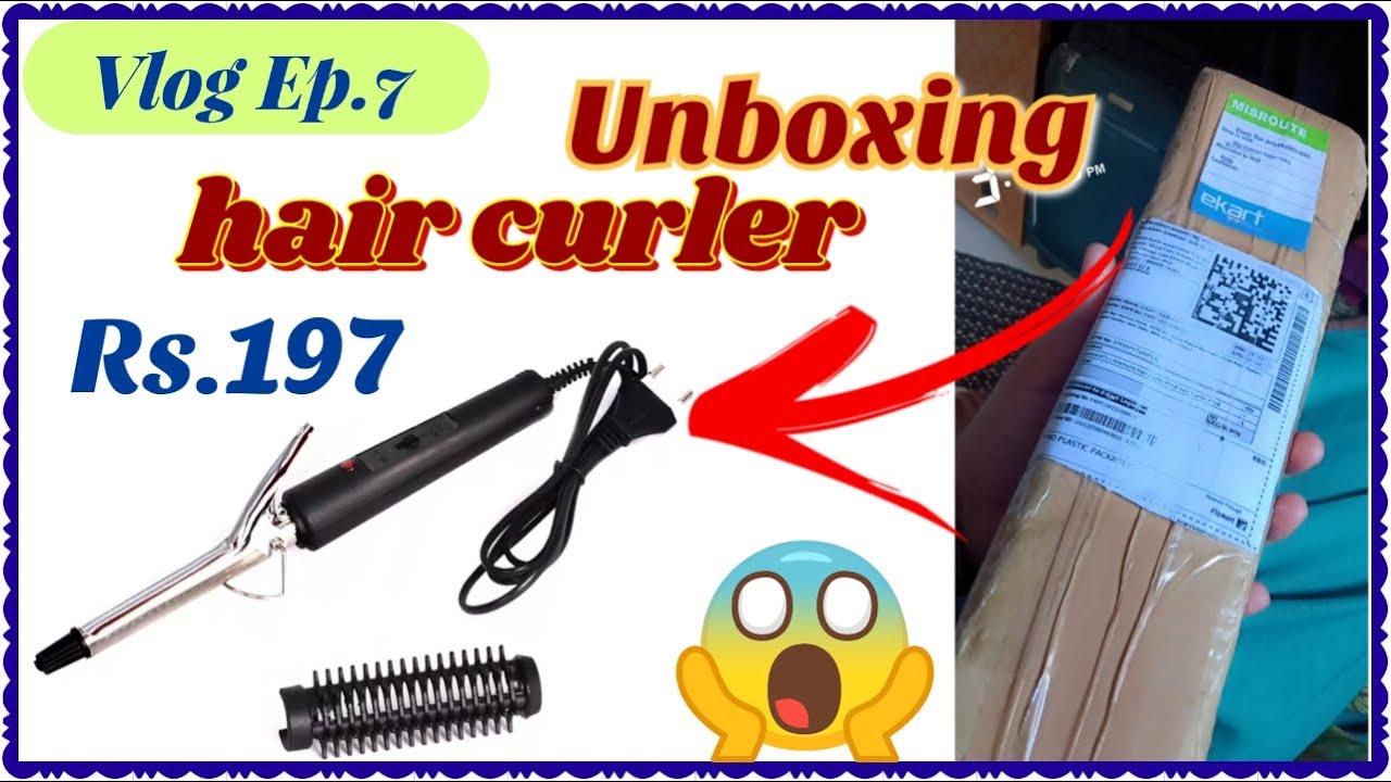 Unboxing Nova Hair Curler.|| Only Price/-197 On Flipkart.