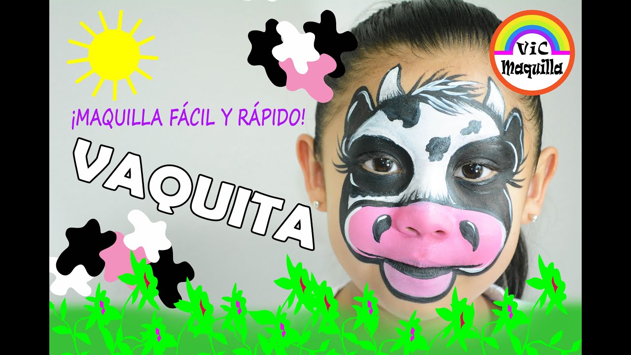 Cómo maquillar de VAQUITA PARA NIÑA, paso a paso/Pintacaritas