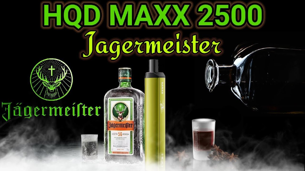 НОВИНКА HQD MAXX JAGER (JAGERMEISTER) 2500 ОТЗЫВ / HQD MAXX ЕГЕРЬ (ЕГЕРМЕЙСТЕР) 2500 затяжек
