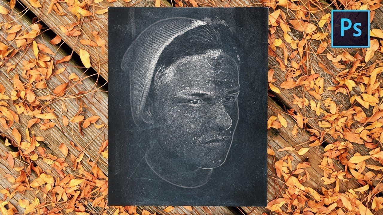 [ Photoshop Tutorial ] CHALK EFFECT PHOTOSHOP