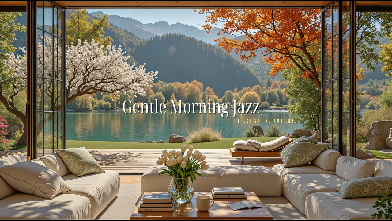 Relax Your Day with Gentle Morning Jazz | Smooth Jazz in Fresh Spring Ambience for Positive Mood