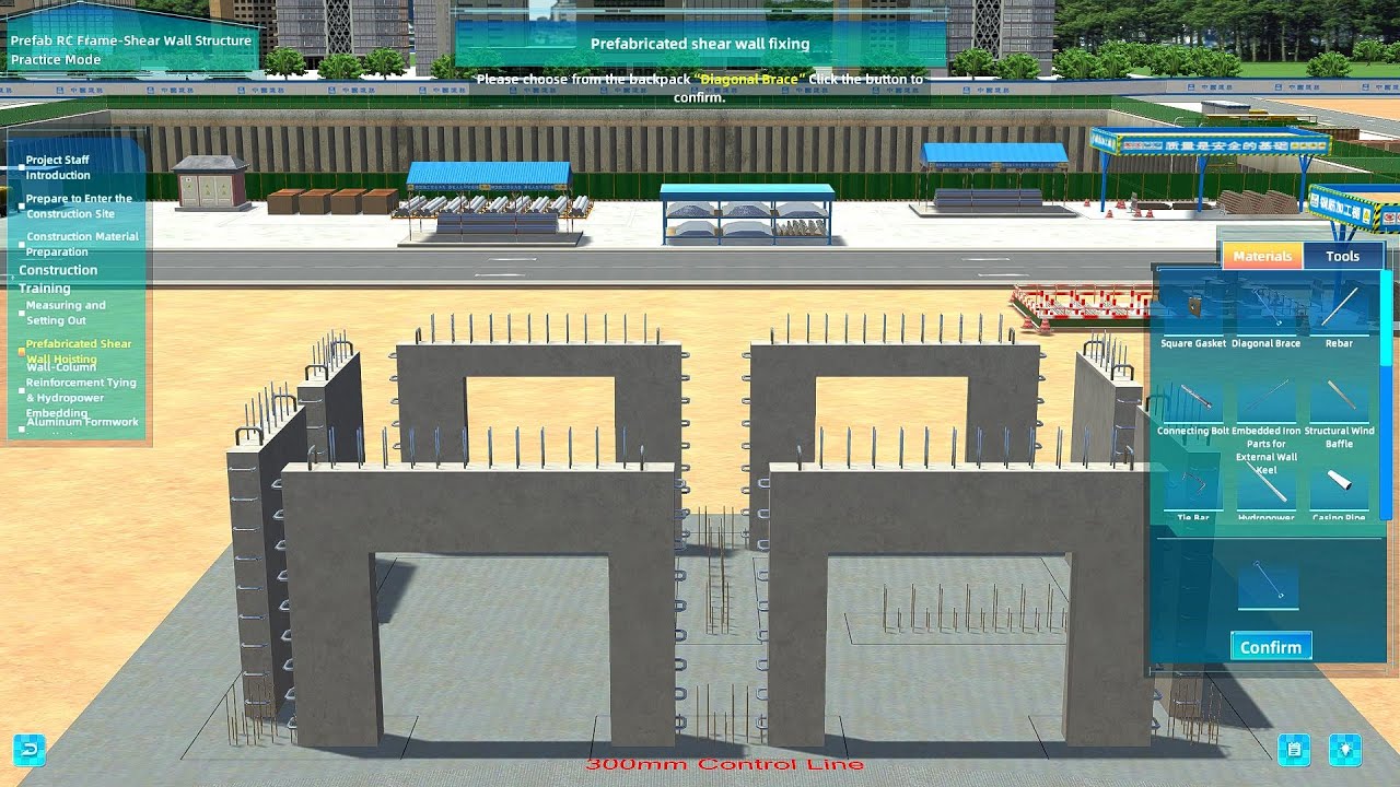 Civil Engineering - Prefab RC Frame Shear Wall Structure