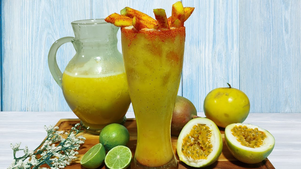 Como preparar una bebida refrescante maracumango