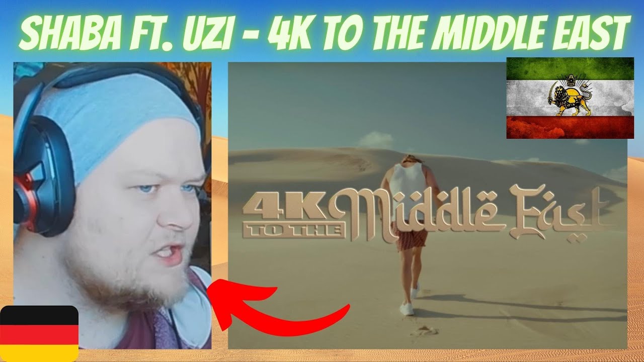 💚🤍❤️ 4K to the Middle East - Shaba ft. Uzi | GERMAN Rapper reacts