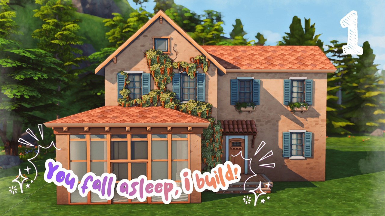 Building as You Fall Asleep: Autumnal Family House #1 🍂 | Relaxing Longplay (Music, Ambience Sounds)