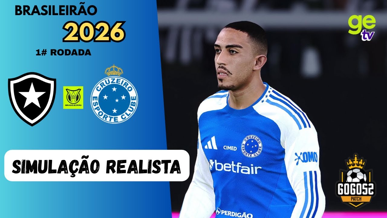 BOTAFOGO X CRUZEIRO | BRASILEIRÃO 2026 SIMULAÇÃO REALISTA | GOGOZ PETCH PES 21!