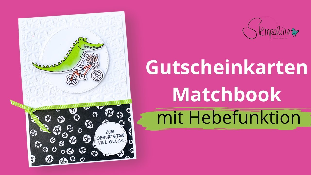 Gutscheinkarten-Matchbook mit Hebe Mechanismus   HD 1080p