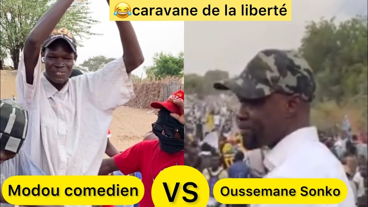 Caravane de la liberté Modou Comedien VS Oussemane sonko