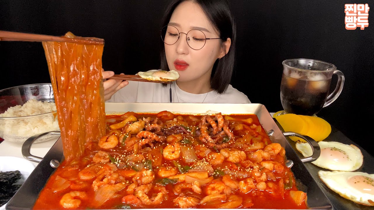 매콤칼칼한 낙곱새🔥당면사리 추가,마무리 볶음밥은 당연히 먹어야지! Octopus,Shirimp,Intestine Spicy Hot Pot REAL SOUND MUKBANG