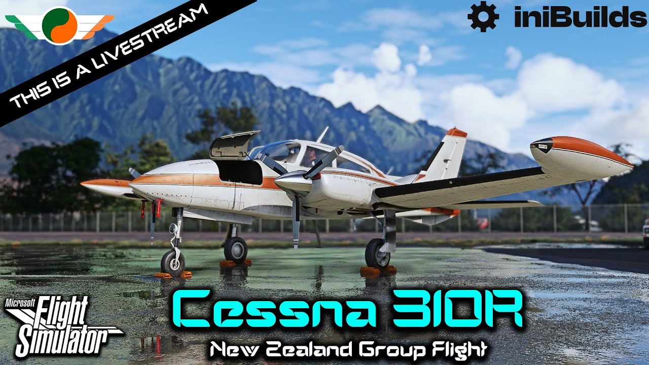 Cessna 310R | New Zealand Group Flight to Wanaka | 🛩️