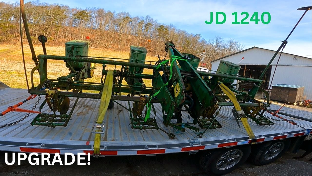 Picking up my new 4 row Corn Planter | John Deere 1240
