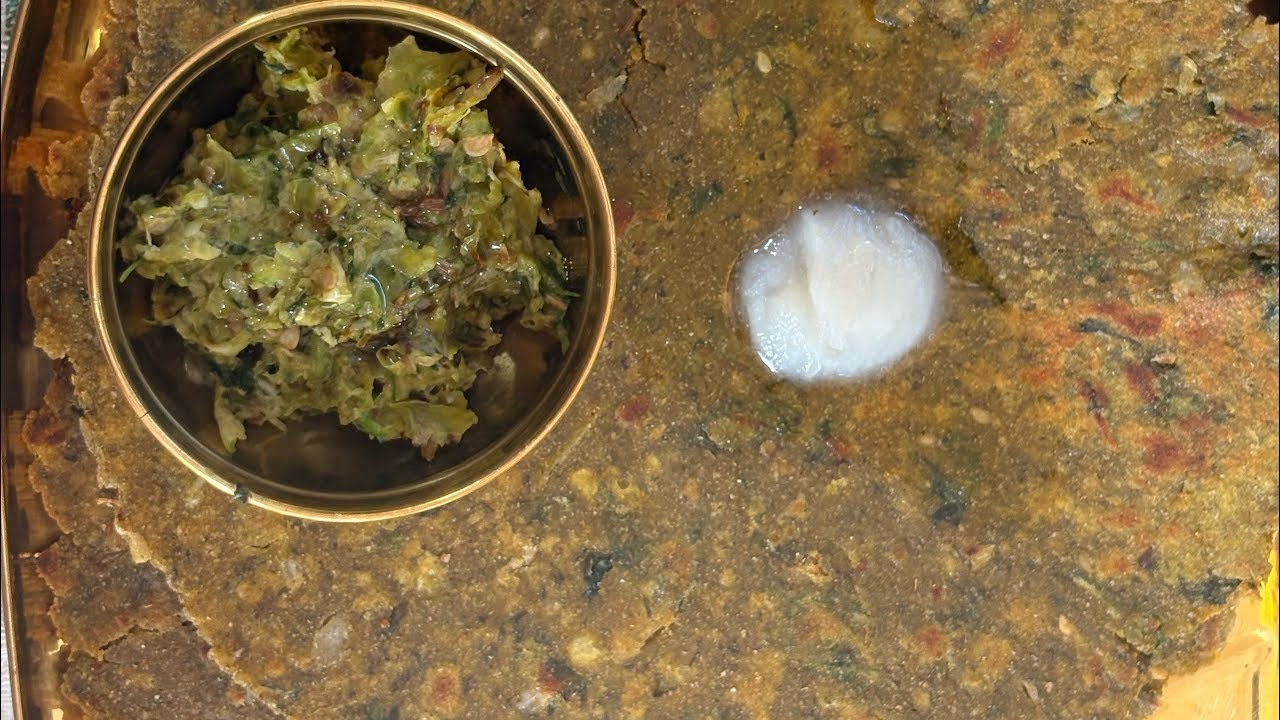 Bajara Thepla recipe ￼खट्टाचूका भाजी -बाजरे का थेपला-धपाटा 