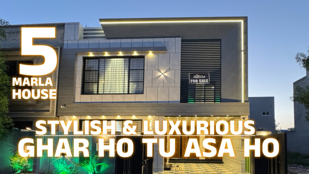 STYLISH & LUXURIOUS: 5 Marla House For Sale Bahria Town Lahore