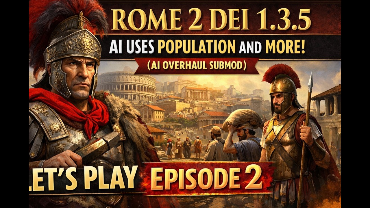 #Total war  Rome 2 DEI 1.3.5 - AI Uses Population and More (AI OVERHAUL SUBMOD)