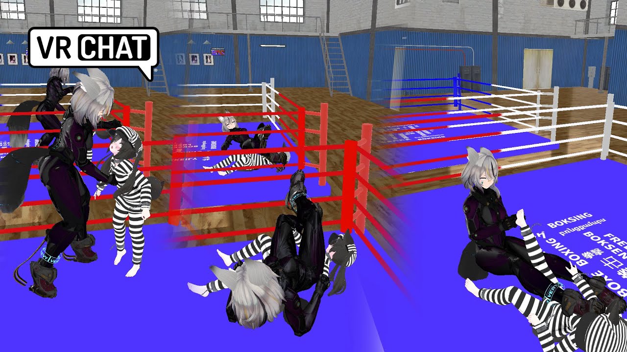 The executioner sentences you to scissor holds and beatdowns!🥑 VRchat Wrestling