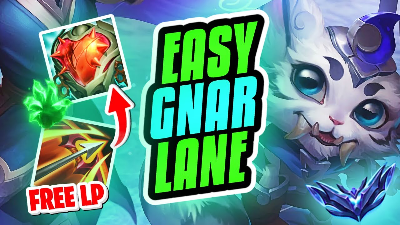 THE EASIEST GNAR GAME EVER!!! (Free LP) Pre-Season 13 Gnar Ranked Gameplay (League of Legends)