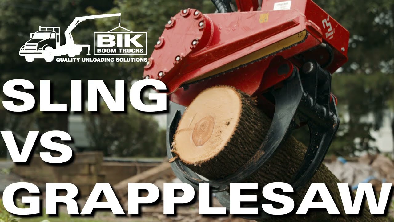 The BIK Tree Care Series Grapple Saw Truck | Mecanil Head vs Slings