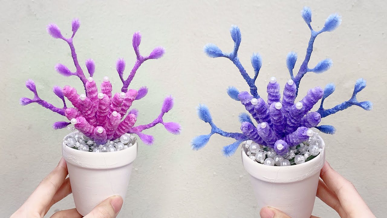モールアートの作り方 DIY Coral Reef Decoration/ pipe cleaner craft