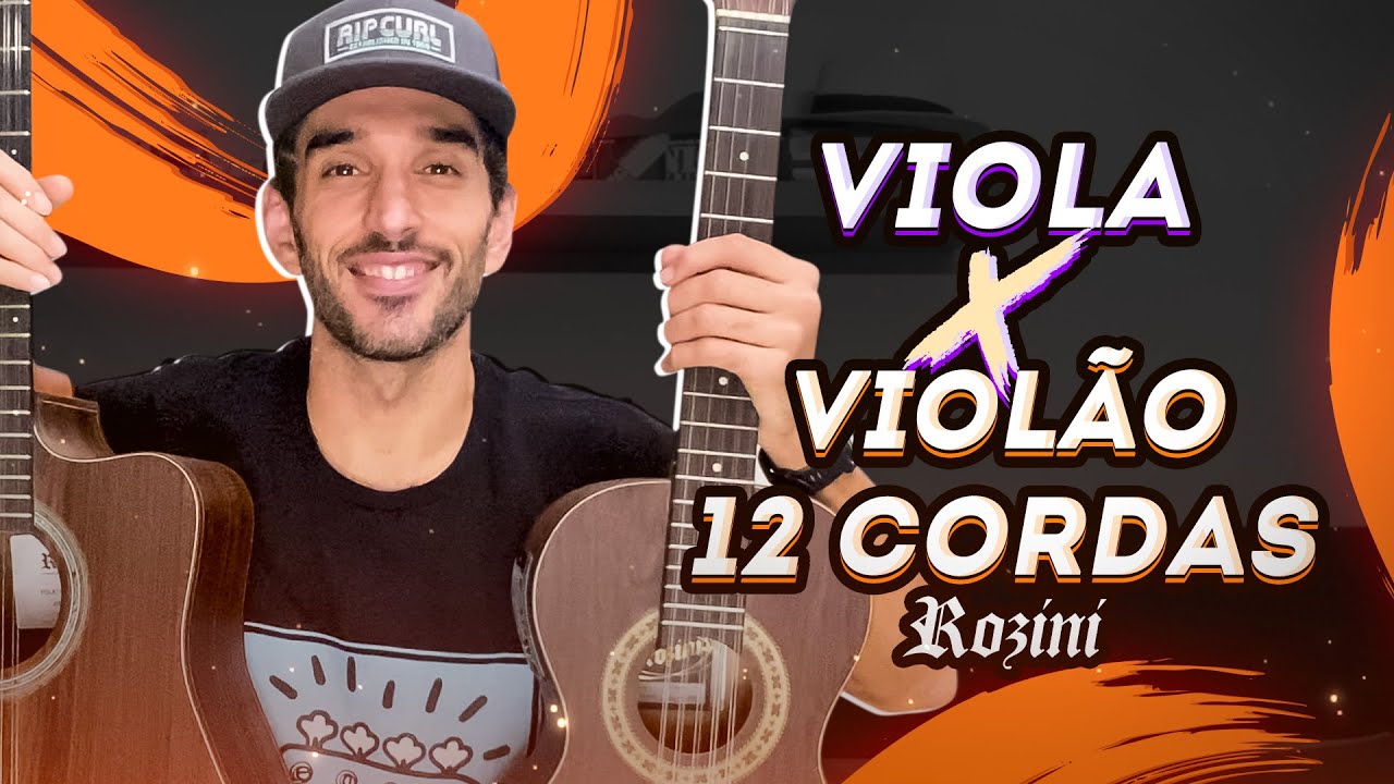 COMPARANDO UMA VIOLA E UM VIOL&Atilde;O DE 12 CORDAS