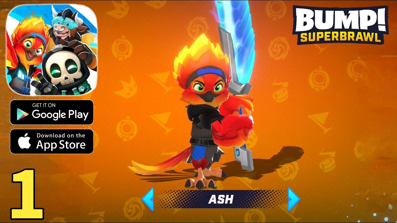 BUMP! Superbrawl Global Launch Gameplay Walkthrough Part 1 - Ash (ios, Android)