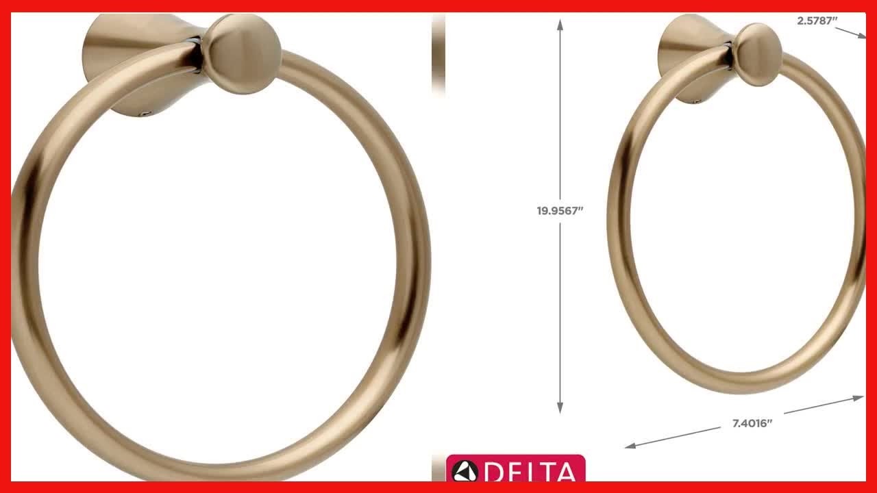 Transform Your Bathroom with the Lahara Towel Ring from Delta