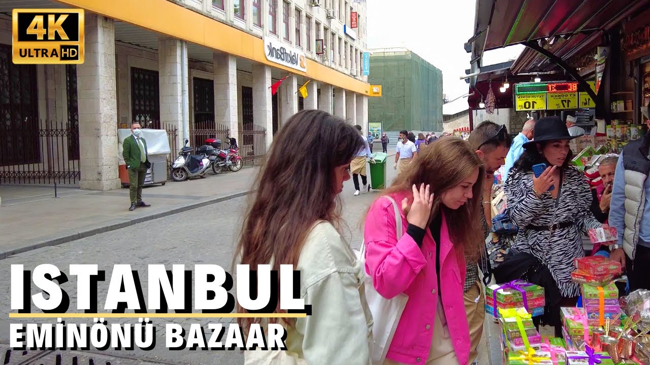 Istanbul Eminönü Old Spice Bazaar l October 2021 Turkey [4K UHD]